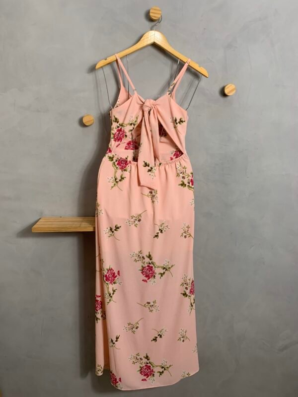 Vestido Rosa Longo Floral - Image 4