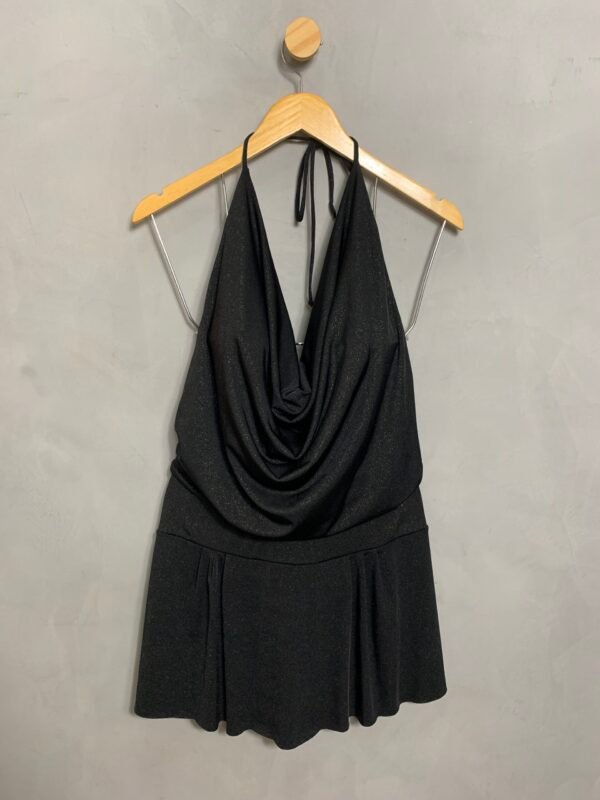 Vestido com Brilho Frente Única
