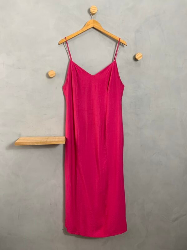 Vestido Midi Rosa Manie