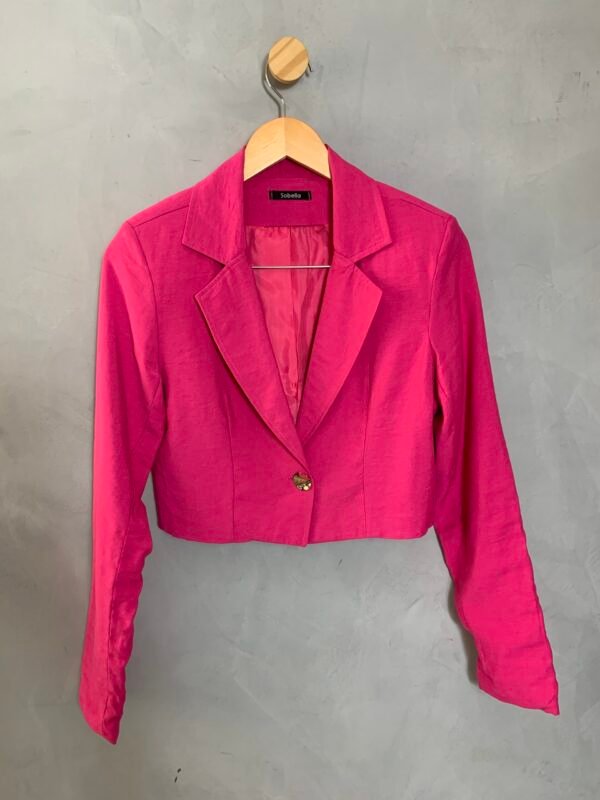 Blazer Cropped Rosa
