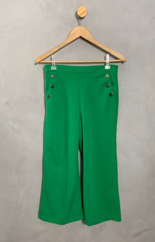 Calça Pantacourt Verde