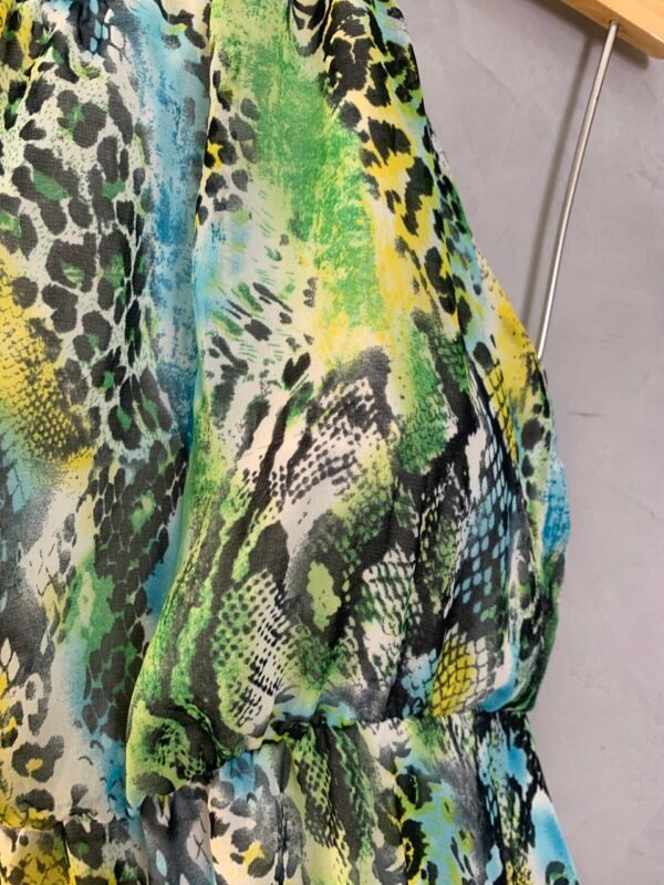 Vestido de Crepe Longo Estampado - Image 2