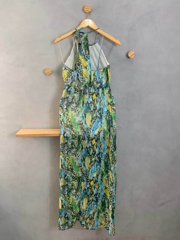 Vestido de Crepe Longo Estampado - Image 3