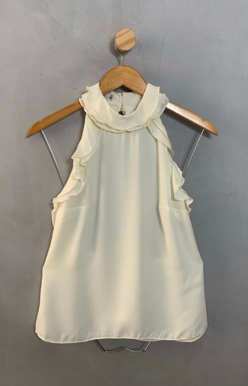 Blusa de Babados Off White