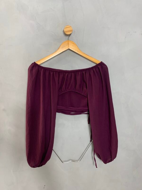 Blusa Cropped Roxa - Image 4