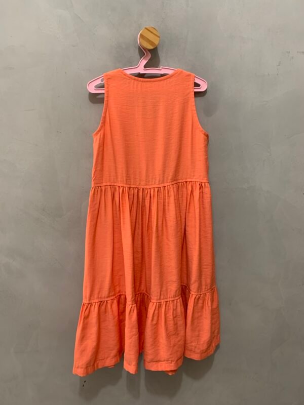 Vestido Laranja Botões - Image 3