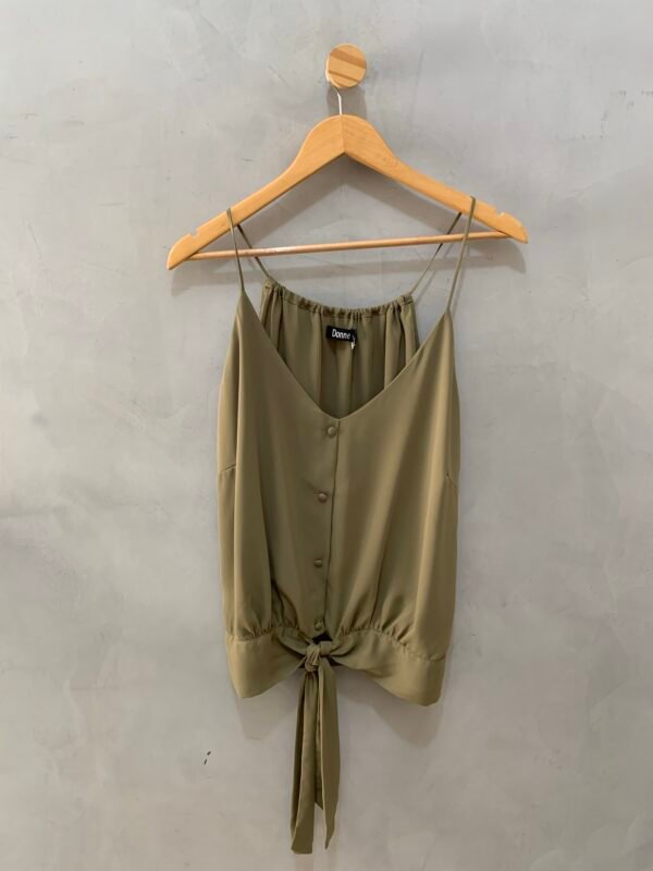 Blusa Verde de Crepe