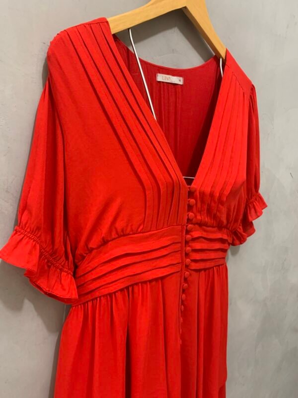 Vestido Vermelho Crepe - Image 2
