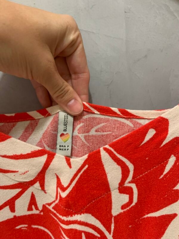 Vestido Vermelho Estampado - Image 3