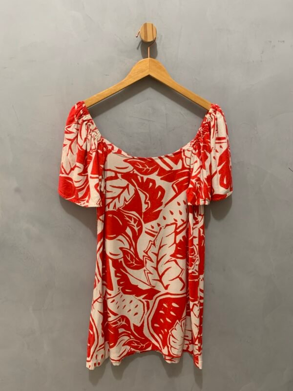 Vestido Vermelho Estampado - Image 4