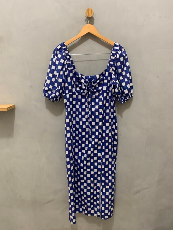 Vestido Quadriculado Azul - Image 2