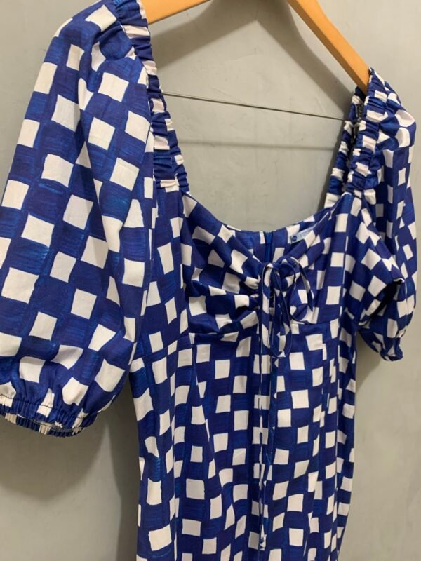 Vestido Quadriculado Azul - Image 4