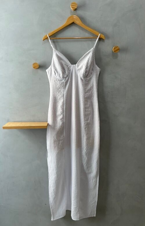 Vestido Longo Branco Simone Lit