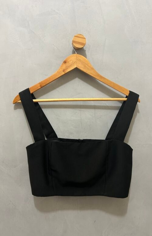 Top de Crepe Preto