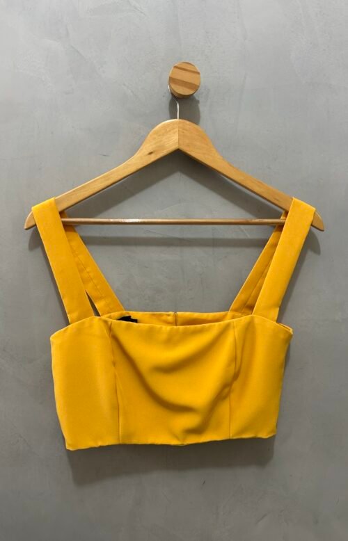 Top de Crepe Amarelo